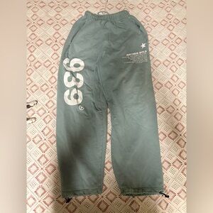 939 Archive Sweatpants Kpop M/L Dance Run Sport Gym Comfort Fleece Jogger Sage